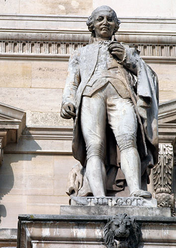 Anne Robert Jacques Turgot baron de l'Aulne - Homme politique - 1727 / 1781 - Sculpture de la cour Napoléon du Louvre - © Norbert Pousseur
