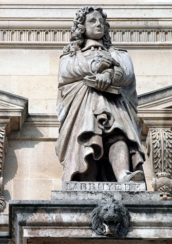 Jean de la Bruyère - Ecrivain - 1645 / 1696 - Sculpture de la cour Napoléon du Louvre - © Norbert Pousseur