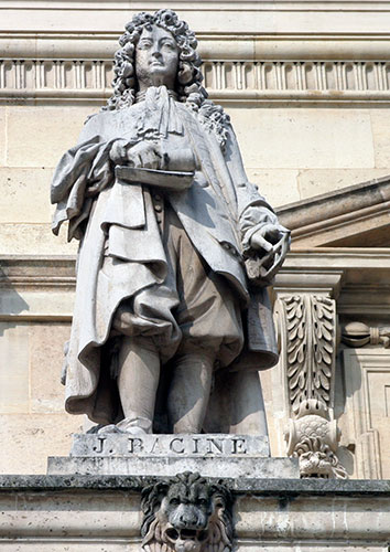 Jean Racine- Ecrivain - 1639 / 1699 - Sculpture de la cour Napoléon du Louvre - © Norbert Pousseur