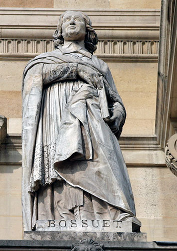 Jacques Bénigne Bossuet - Prélat et théologien, évêque de Meaux - 1627 / 1704 - Sculpture de la cour Napoléon du Louvre - © Norbert Pousseur