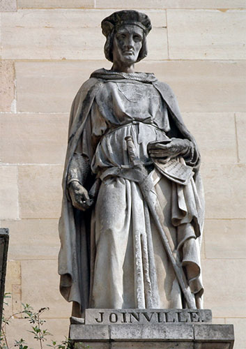 Jean de Joinville - Sénéchal et historien - 1224 / 1317 - Sculpture de la cour Napoléon du Louvre - © Norbert Pousseur