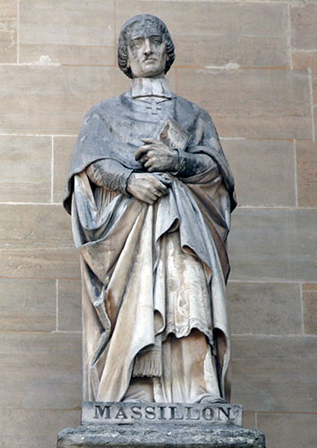 Jean Baptiste Massilon - Prédicateur - 1663 / 1742 - Sculpture de la cour Napoléon du Louvre - © Norbert Pousseur