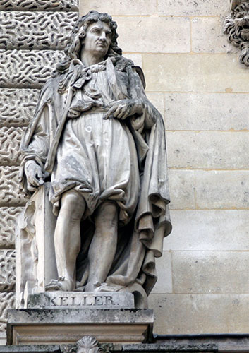Gottfried Keller - Conteur et poête - 1819 / 1890 - Sculpture de la cour Napoléon du Louvre - © Norbert Pousseur
