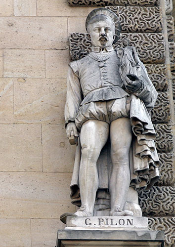 Germain Pilon - Sculpteur - 1525 / 1590 -  Sculpture de la cour Napoléon du Louvre- © Norbert Pousseur