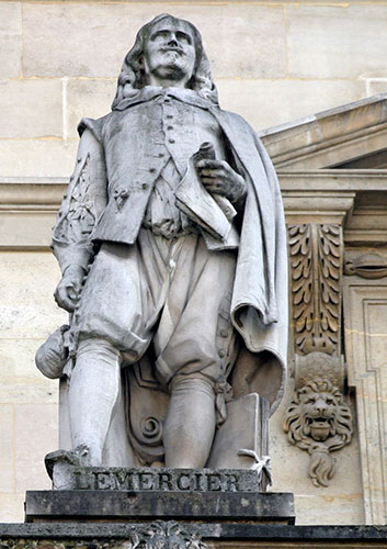 Népomucène Lemercier - Ecrivain - 1771 / 1840 - Sculpture de la cour Napoléon du Louvre - © Norbert Pousseur