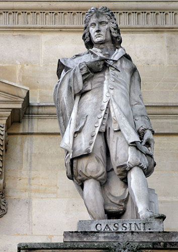 François Cassini de Thury - Astronome - 1714 / 1784 - Sculpture de la cour Napoléon du Louvre - © Norbert Pousseur