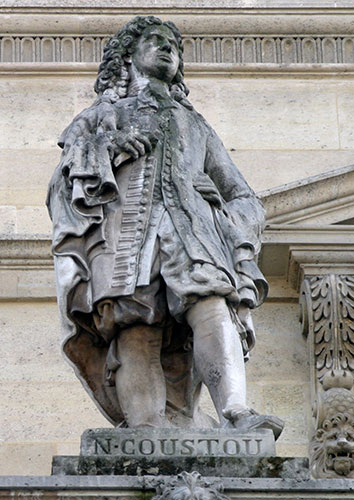 Nicolas Coustou - Sculpteur - 1659 / 1733 - Sculpture de la cour Napoléon du Louvre - © Norbert Pousseur