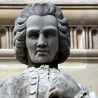 Jean Jacques Rousseau - Philosophe - 1712 / 1778 - Sculpture de la cour Napoléon du Louvre - © Norbert Pousseur