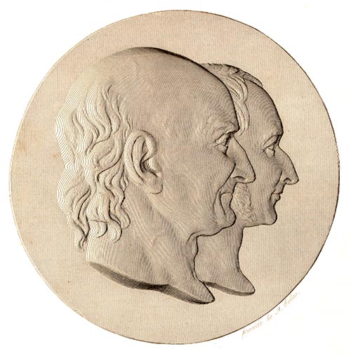 Antoine-Laurent et Adrien de Jussieu - reproduction © Norbert Pousseur