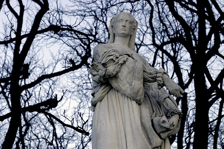 Louise de Savoie, r&eacute;gente de France - Sculpture des reines du jardin du Luxembourg - &copy; Norbert Pousseur
