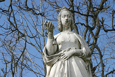 Anne de Bretagne, reine de France - Sculpture des reines du jardin du Luxembourg - © Norbert Pousseur