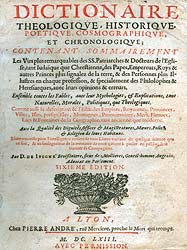 Page de présentation du dictionnaire de 1663 par Ivigné - reproduction Norbert Pousseur